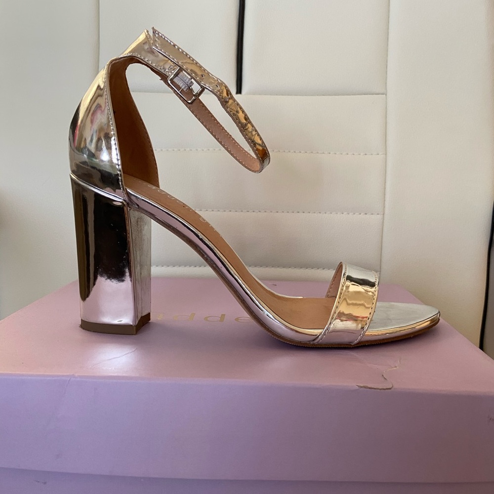 Madden Girl Silver Heels